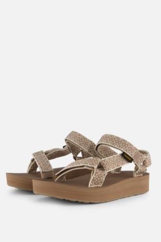 Teva Midform Universal Sandalen beige Textiel