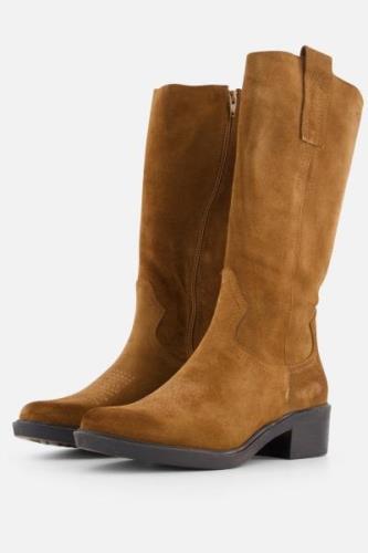 Aqa Cowboylaarzen cognac Suede