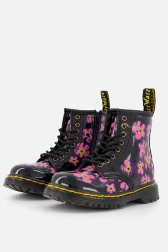 Dr. Martens 1460 Pansy Fayre Veterboots zwart