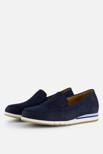 Gabor Instappers blauw Nubuck