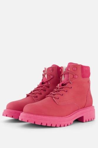 Tamaris Veterboots roze Leer