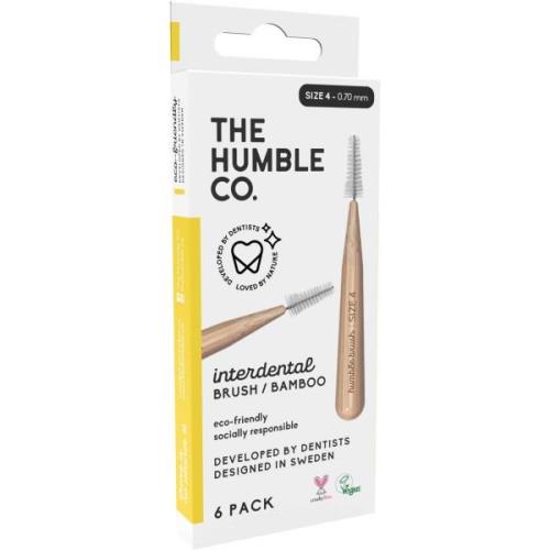 The Humble Co. Interdental Bamboo Brush 6-pack Size 4 Yellow