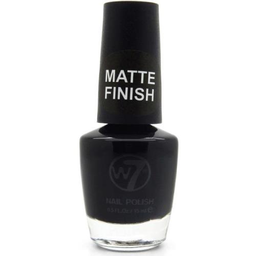 W7 Nail Polish Matte Finish 55 Black