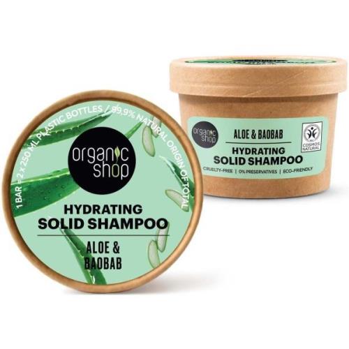 Organic Shop Hydrating Solid Shampoo Aloe & Baobab 60 g