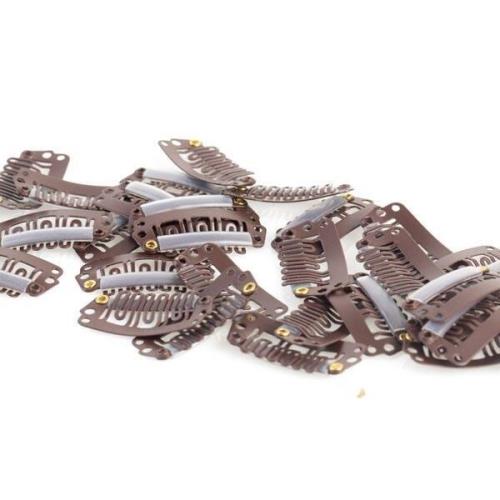 Rapunzel of Sweden Clip-on clips 10-pack  Dark Brown