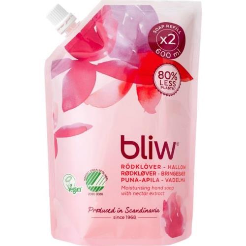 Bliw Bliw Rode klaver & Framboos Refill 600 ml