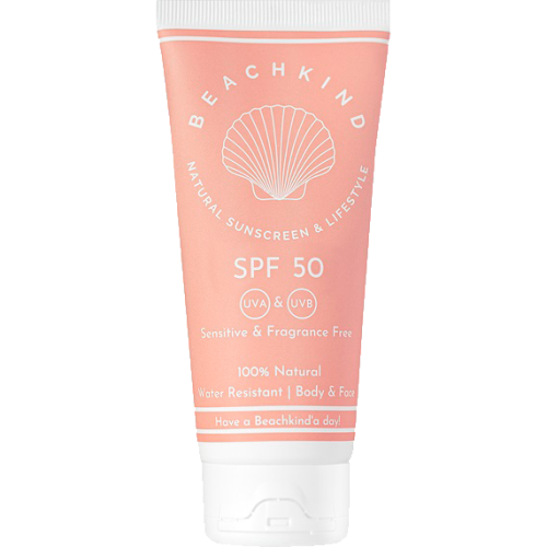 Beachkind Natural sunscreen sensitive fragrance free SPF50 50 ml