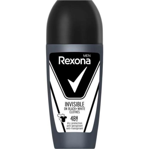 Rexona Men 48h Invisible black + white roll-on 50 ml