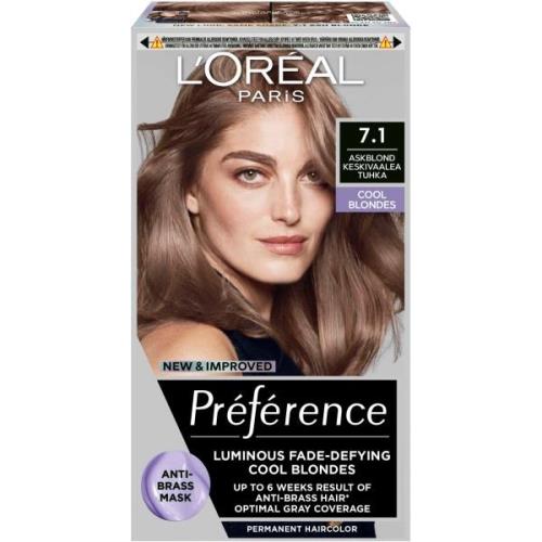 Loreal Paris Préférence Permanent Haircolor Cool Blondes 7,1 Icel