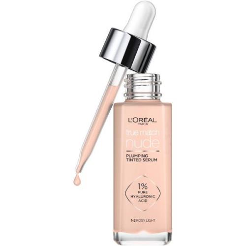 Loreal Paris True Match Nude Plumping Tinted Serum 1-2 Rosy Light