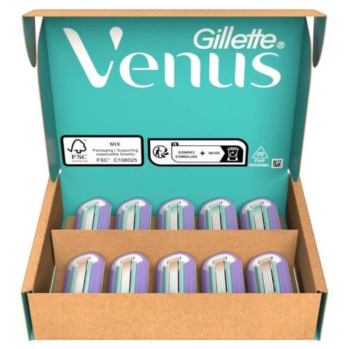 Gillette Venus Deluxe Smooth Swirl Razor Blades x 10