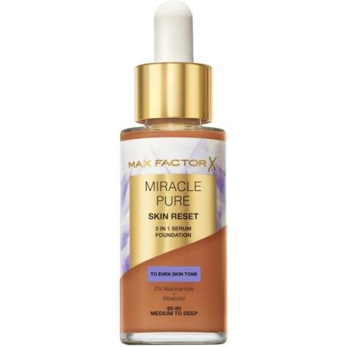 Max Factor Miracle Pure 2in1 Skin Reset Serum Foundation 85-90 Me