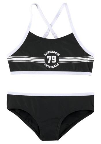 KangaROOS Bustierbikini Sporty met sportieve frontprint