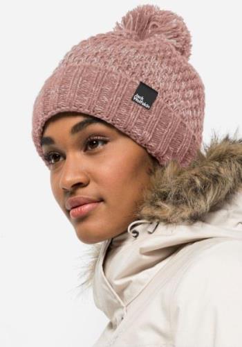 NU 20% KORTING: Jack Wolfskin Muts met pompon HIGHLOFT KNIT CAP WOMEN