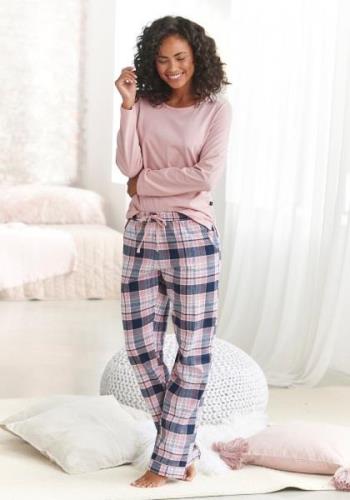 H.I.S Pyjama met geruite pyjamabroek (2-delig, 1 stuk)