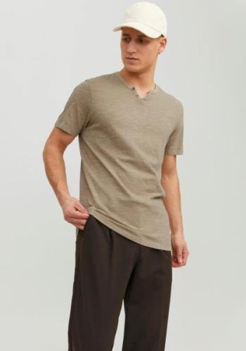 Jack & Jones T-shirt JJESPLIT NECK TEE SS NOOS