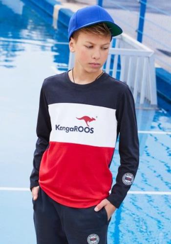 KangaROOS Shirt met lange mouwen in colourblocking-design