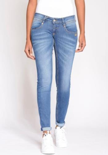 NU 20% KORTING: GANG Skinny fit jeans 94NENA met coole used-effecten