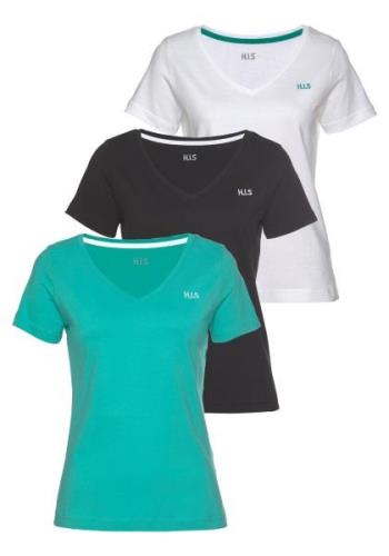 NU 20% KORTING: H.I.S T-shirt Essential basics (Set van 3)