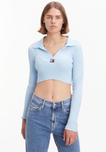 NU 20% KORTING: TOMMY JEANS Gebreide trui TJW BADGE RIB COLLAR SWEATER