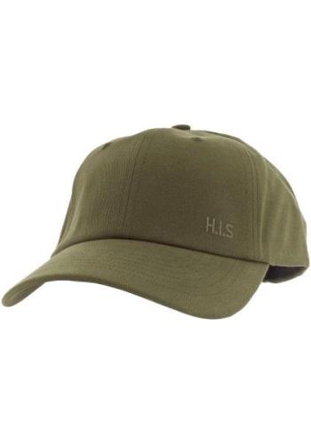 H.I.S Baseballcap Katoenen cap met licht verwassen effect en H.I.S bor...