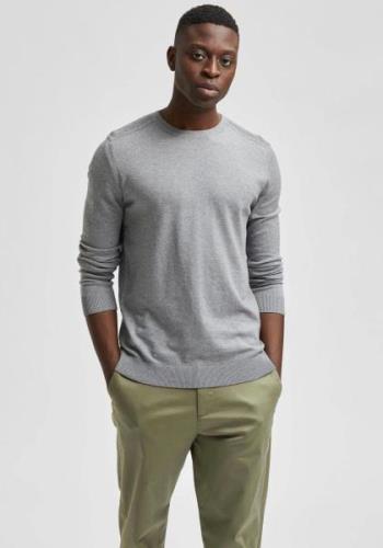 SELECTED HOMME Gebreide trui SLHBERG CREW NECK NOOS