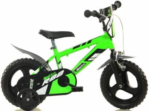 Dino Kinderfiets Jongensfiets 12 inch met zijwieltjes en voorscherm