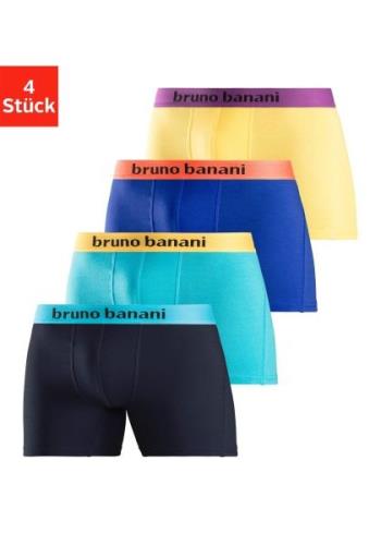Bruno Banani Lange boxershort met opvallende logoband (set, 4 stuks)