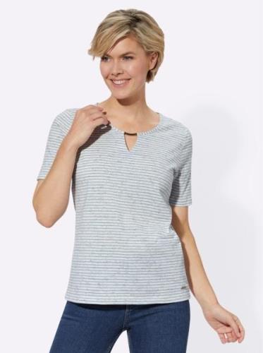 NU 20% KORTING: Casual Looks Shirt met korte mouwen Gestreept shirt (1...