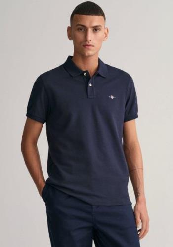 Gant Poloshirt SLIM SHIELD SS PIQUE POLO met logoborduursel op borstho...