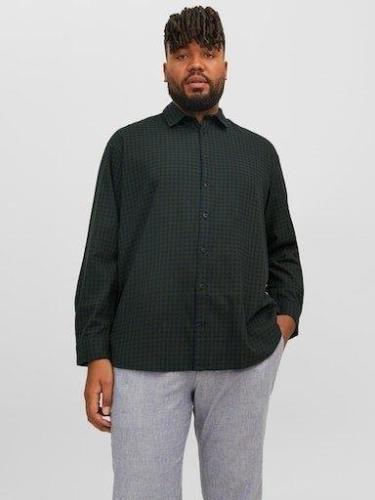 Jack & Jones PlusSize Geruit overhemd JJEGINGHAM TWILL SHIRT L/S NOOS ...