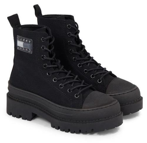 NU 20% KORTING: TOMMY JEANS Hoge veterschoenen TJW FOXING CANVAS BOOT ...