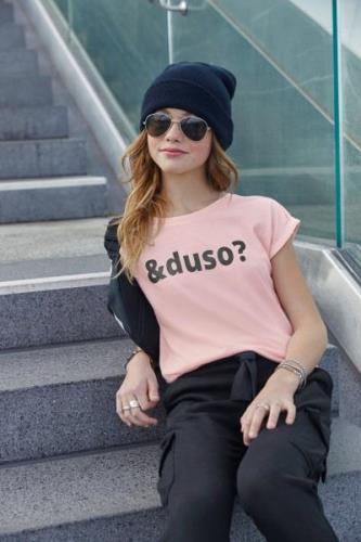 KIDSWORLD T-shirt &duso? met een prettige pasvorm