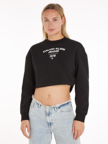 NU 20% KORTING: Calvin Klein Sweatshirt VARSITY LOGO CREWNECK