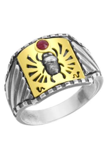 Firetti Zilveren ring met robijn