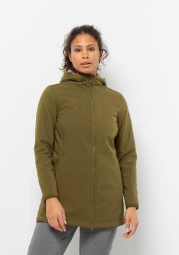 NU 20% KORTING: Jack Wolfskin Softshell-jas WINDLAND COAT W