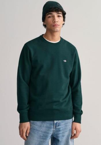 Gant Sweatshirt REG SHIELD C-NECK SWEAT met logoborduursel op borsthoo...