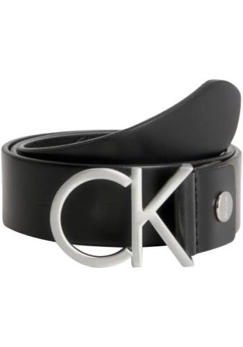 NU 20% KORTING: Calvin Klein Leren riem CK ADJ.LOGO BELT 3.5CM