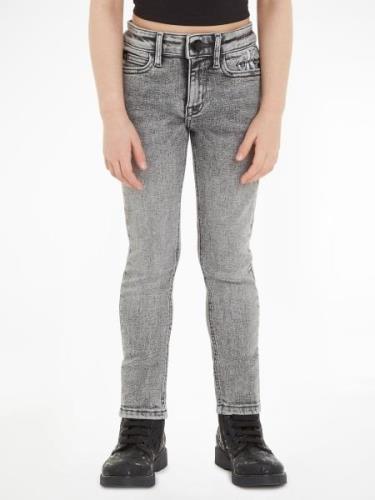 NU 20% KORTING: Calvin Klein Stretch jeans SKINNY MR WASHED GREY