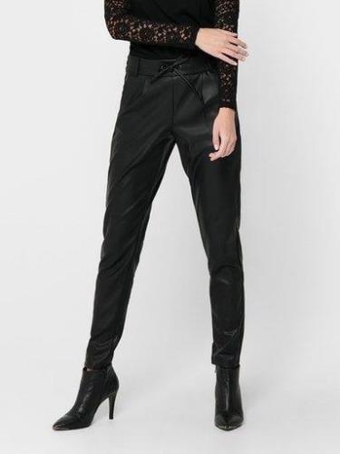 Only Imitatieleren broek ONLPOPTRASH EASY COATED PANT PNT NOOS