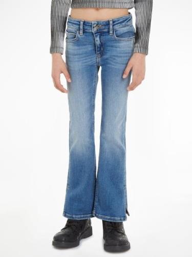 NU 20% KORTING: Calvin Klein Stretch jeans FLARE MR SPLIT VISUAL MID B...