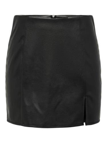 Only Imitatieleren rok ONLLENI FAUX LEATHER SLIT SKIRT PNT NOOS