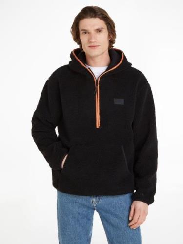 NU 20% KORTING: Calvin Klein Sweatshirt SHERPA HALF ZIP HOODIE