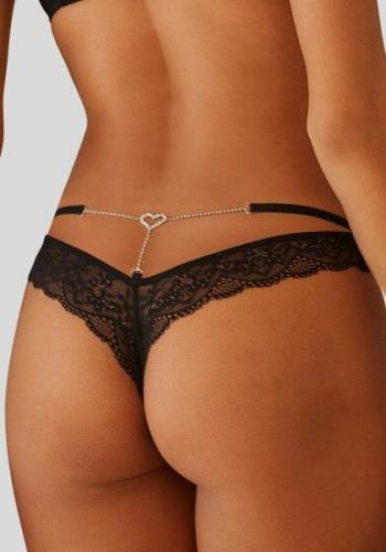 petite fleur gold String met sexy glitterketting achter, sexy dessous