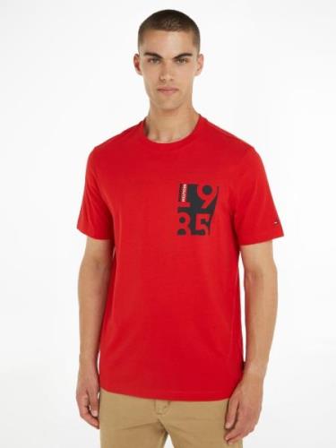 NU 20% KORTING: Tommy Hilfiger T-shirt CHEST PRINT TEE