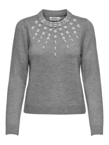 Only Trui met ronde hals ONLBRIANNA LS PEARL O-NECK KNT