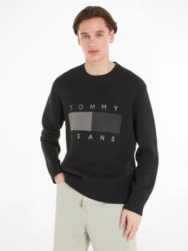 TOMMY JEANS Trui met ronde hals TJM RLX TONAL FLAG SWEATER