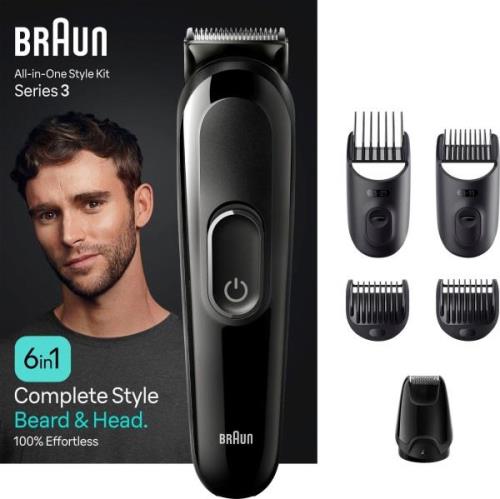 Braun Tondeuse All-In-One Styling Set MGK3420 6-in-1 baardtrimmer, 50 ...