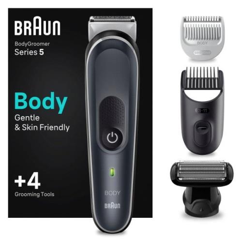 Braun Tondeuse Bodygroomer 5370 waterdicht, 100 min. looptijd