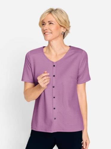 Classic Shirt met V-hals Shirt (1-delig)